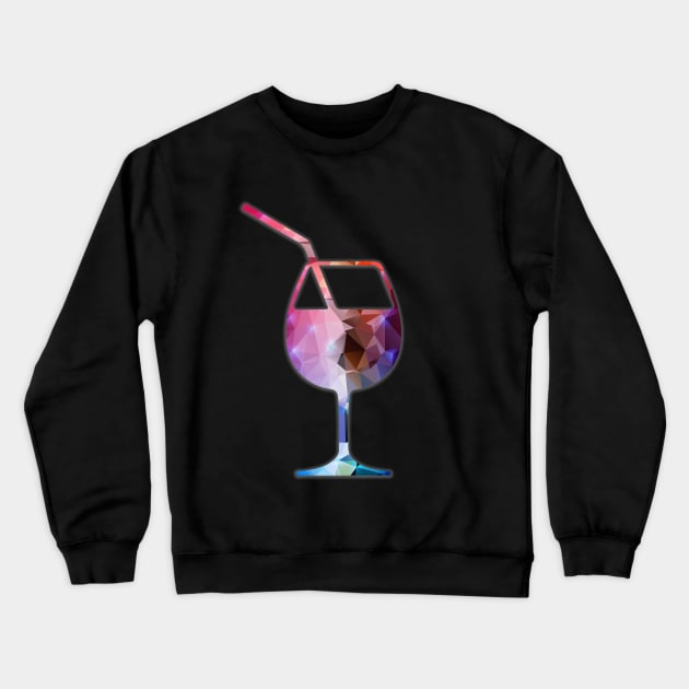 Wine Lovers Wine Glass Crewneck Sweatshirt by jdhollyfield